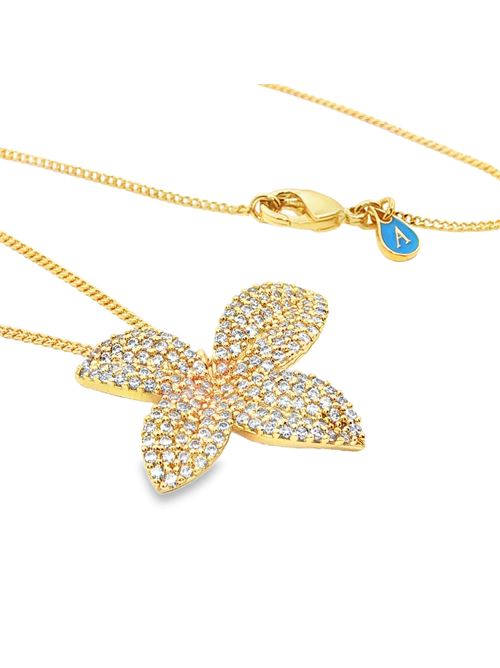 Dea gold crystal necklace GOCCIAZZURRA JEWELS | CLDEAOROCRYSTAL